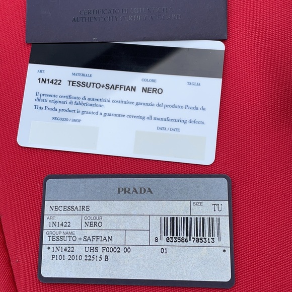 ⛔️SOLD⛔️ PRADA Black Wristlet with Gold accents. - Picture 14 of 16